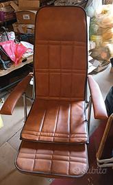 sdraio vintage anni 70 Maule Marga reclinabile 