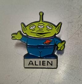 Spilla in metallo smaltato vintage Alien Toy Story