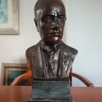 Busto Mussolini - bronzo,  base in marmo  1925