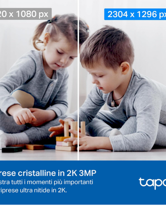 Tapo C210 Telecamera Wi-Fi Interno 2K(3MP), Videoc