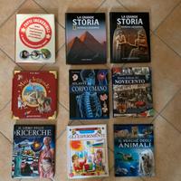 LOTTO 10 LIBRI ragazzi(animali,esperimenti,storia)