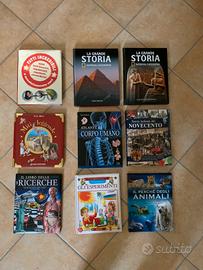 LOTTO 10 LIBRI ragazzi(animali,esperimenti,storia)