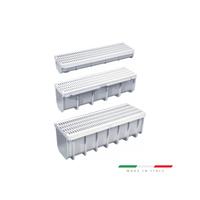 Kit Canalina e griglia pvc plastica acqua modular