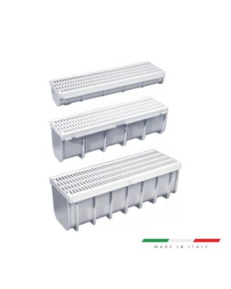Kit Canalina e griglia pvc plastica acqua modular