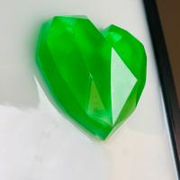 Quadro Candy Heart Epoxy verde