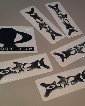 🔥 Oakley Original Stickers – Lotto 6 Adesivi Logo
