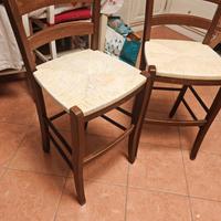 coppia Sgabelli legno