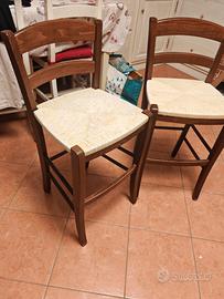 coppia Sgabelli legno
