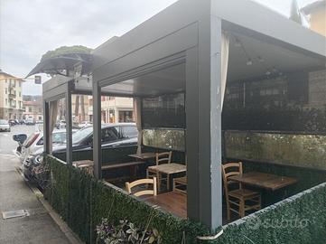 Dehor per pizzeria o ristorante misura lungo 4.80