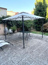 Gazebo in metallo 3x3 metri.