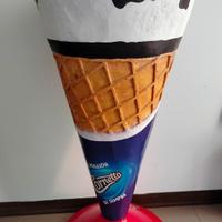 Algida Cono Cornetto vetroresina tavolino bar 1986
