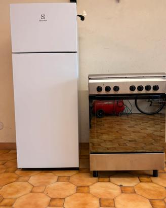 Frigo Electrolux e forno con Gas Indesit