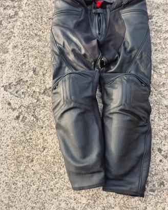 Pantaloni Moto Pelle Traforata Dainese Pony 3