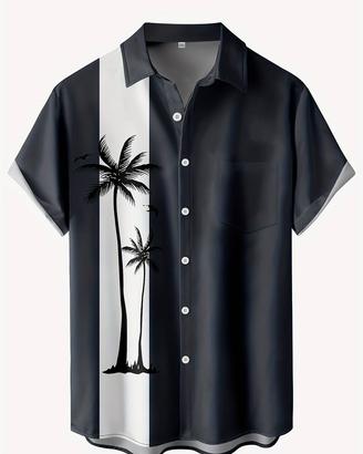Camicia hawaiana a maniche corte leggera