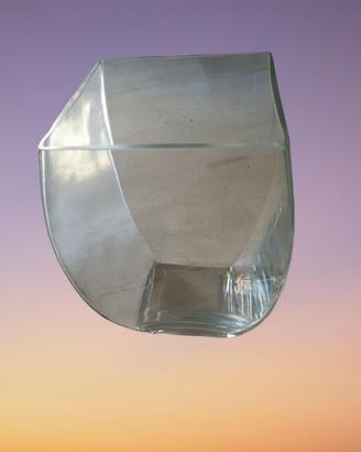 Vaso in vetro h cm 30