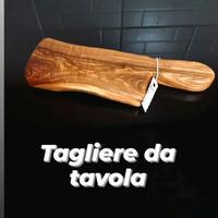 Tagliere piccolo 20x10 cm per salumi legno ulivo