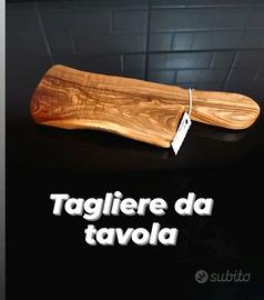 Tagliere piccolo 20x10 cm per salumi legno ulivo