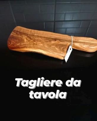 Tagliere piccolo 20x10 cm per salumi legno ulivo