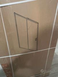 Nicchia doccia 140 cm vetro temperato stampato