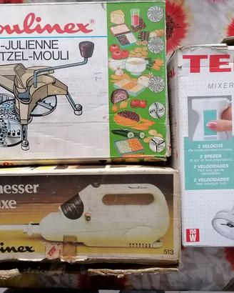 Passapomodoro, coltello elettrico e mixer frullat
