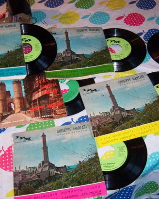 9 DISCHI VINILE IN GENOVESE GIUSEPPE MARZARI