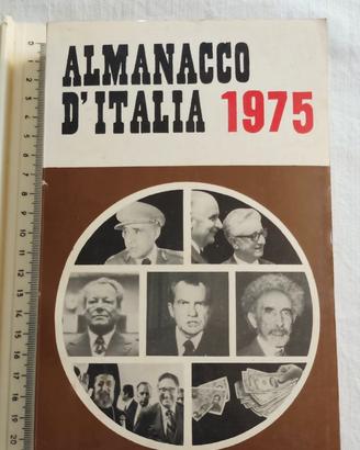 ALMANACCO D'ITALIA 1975 Ed.AGE IL TEMPO.