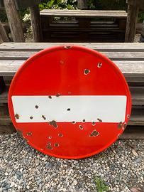 Insegna smaltata divieto d’accesso 60 cm