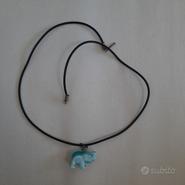 Collana con ciondolo elefantino