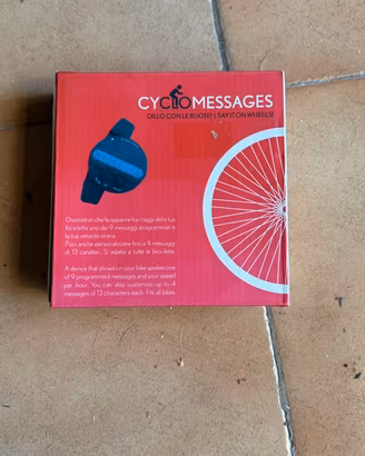 Luce bici con messaggio