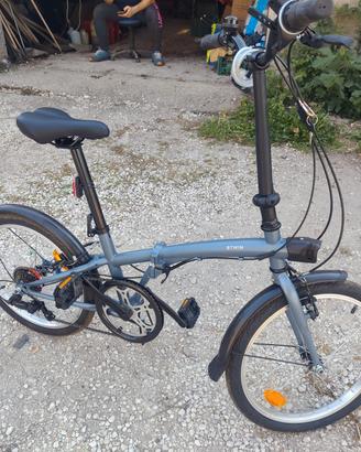 Bici pieghevole BTWIN 120 grigia

