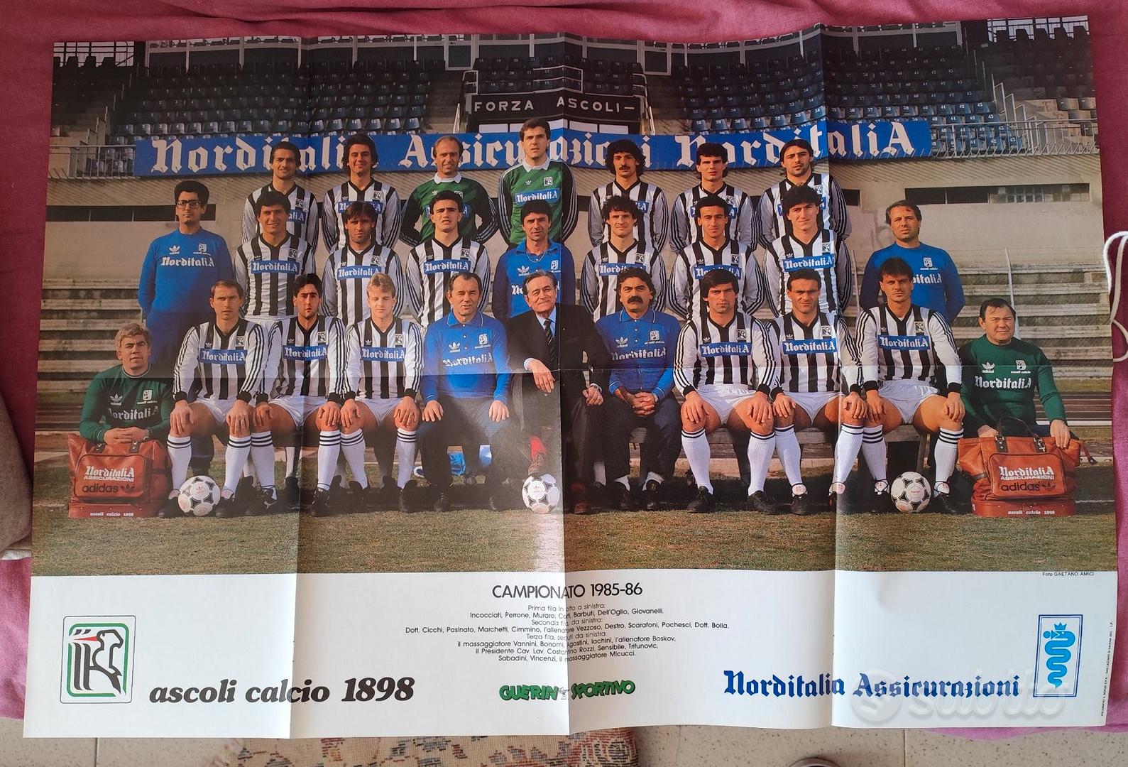 Poster Guerin Sportivo Original - Torino 86-87 (1986-1987) - Fabriqué En Italie