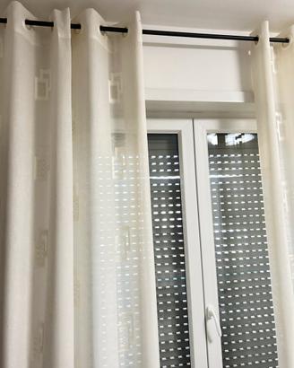 Set 2 tende in lino con anelli – 252 cm altezza –