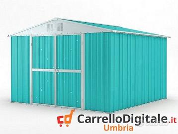 Box struttura lamiera Acciaio 327x307 azzurro