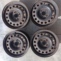 cerchi in ferro originali bmw e30 con borchie