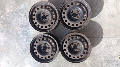 cerchi in ferro originali bmw e30 con borchie