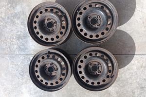 cerchi in ferro originali bmw e30 con borchie