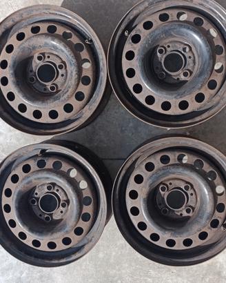 cerchi in ferro originali bmw e30 con borchie