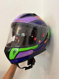 Casco Moto Integrale SHIRO- Doppia Visiera- Tg.S