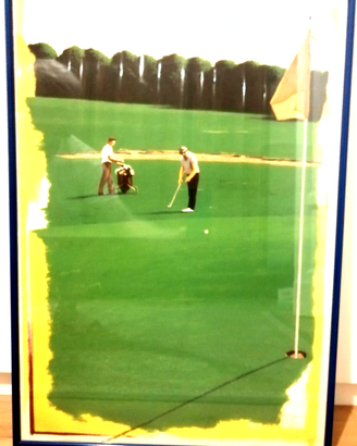 FISSORE DANIELE LITOGRAFIA A COLORI "CAMPO DA GOLF