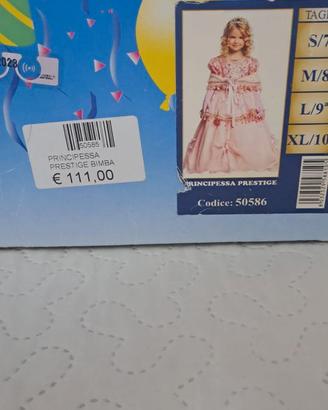 Vestito carnevale bambina principessa prestige