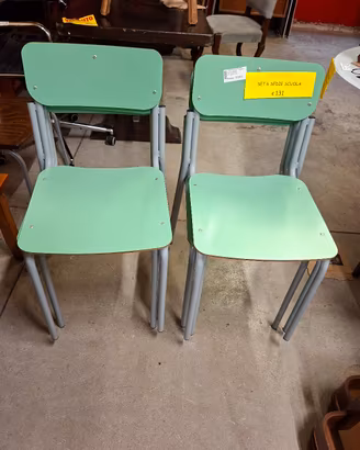set 6 sedie scuola