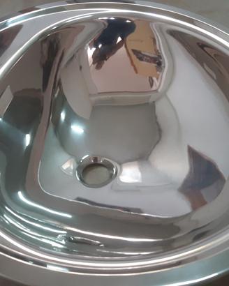 Lavello vasca tonda da incasso acciaio inox