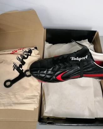 scarpe calcio bullonate 6 tacchetti in pelle 