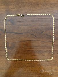 Collana in oro placcato 18K 3MM 50CM