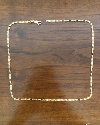 Collana in oro placcato 18K 3MM 50CM