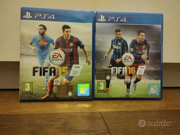 Fifa 15 e 16 per PS4