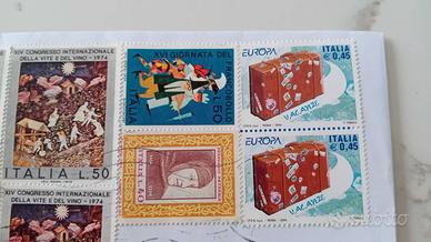 Francobolli Italia Lire anni 1974 e 2004