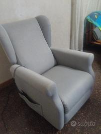 poltrona elettrica regolabile con alzapersona 