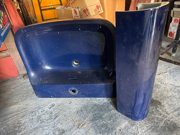 Lavabo vintage blu