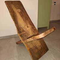 sedia inclinata in massello